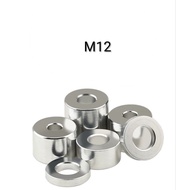 (Ready Stock) M12 Bush Washer Spacer Alloy Aluminium (kepala 17) Shaft LC135