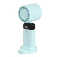Semiconductor Refrigeration Handheld Fan 3600/1200mAh Mini Silent Digital Display USB Rechargeable F