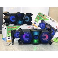 BOOM BASS WIRELESS SPEAKER ZQS-4228 PORTABLE BLUETOOTH SPEAKER BASS FM CONNECTION WITH MIC REMOTE CONTROL PARTY SPEAKER