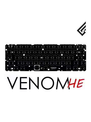 Venom 60he Magnetic Keyboard Kit Support 8k Polling Rate 14k Scan Rate 0.16ms Delay 0.05mm Precision
