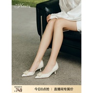 73hours Women's Shoes Enjoy Elegant Autumn New Style Classy Pointed Toe High Heelsfrench styleShallo