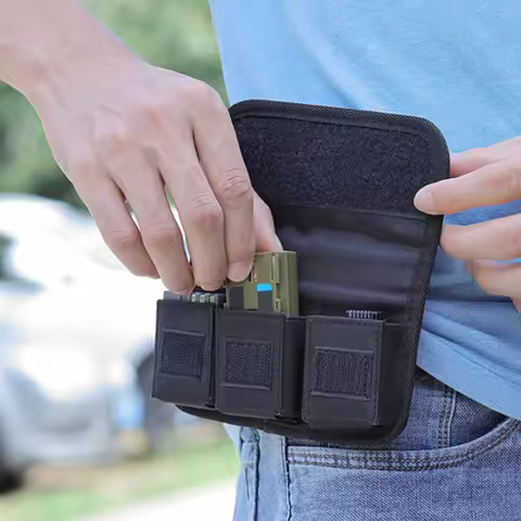 Camera Battery Case with SD Card Holder Pouch for lp-e6/ en-el15/ np-fw50/ np-f550/ AA Battery and T