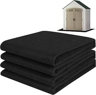Tolanbbt Outdoor Storage Shed Floor Mat - 8.2 x 6 FT Waterproof Carport Mat, Washable Furniture Pad 