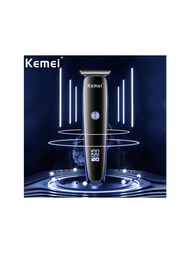 數字顯示男士理髮修剪器 Kemei Km-828 USB 充電鋰電池長續航智能放電理髮器