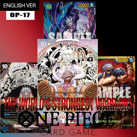 Diy Pre-Order ENGLISH One Piece Op-17 The Worlds Strongest Warriors Eb04-061 Monkey D Luffy Op17-118