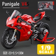 LEO 1:9 Ducati Panigale V4S Motorcycle Diecast โมเดล รถอัลลอยด์รถยนต์ของเล่นคอลเลกชันของขวัญสําหรับเ