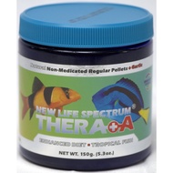 New Life Spectrum Thera A Regular 1mm pellets + Garlic - Marine and Freshwater Fish Food