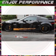 For 1Set/2pcs Side Stripe Decal Graphic Sticker Kit Scharged Chevy Corvette Z06 C6 2005-2013 Car sty