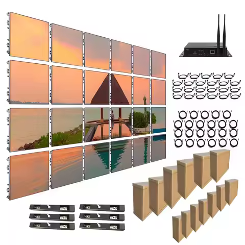 P3.91 Outdoor Rental LED Display Screen 9.84ftx6.56ft Waterproof 500x500mm Stage Background LED Vide