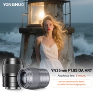 YONGNUO YN35mm F1.8S DA Art E-Mount Auto Focus Lens Fast Quiet Large Aperture for Sony Mirrorless Ca