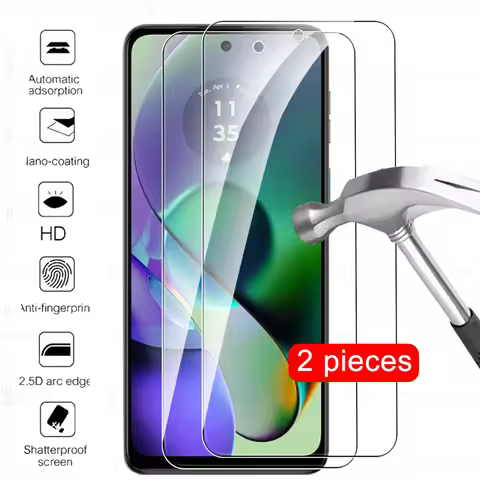 2 Pcs Tempered Glass For Motorola Moto G54 5G Screen Protector Moto Rola MotoG54 G84 G34 G24 Power G