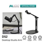 RODE DS2 DESKTOP STUDIO ARM FOR MICS, LIGHTS, PHONES & CAMERAS WITH FLEXIBLE POSITIONING & LOW-NOISE