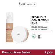 [BUNDLE] Bless Spotlight Complexion Duo (Acne treatment Foundation + Acne Face Powder)