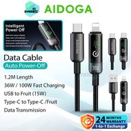 AIDOGA DC-431 Data Cable Auto Power-Off Cable DC-4313 100W Fast Charging Cable DC-4312 USB Cable DC-