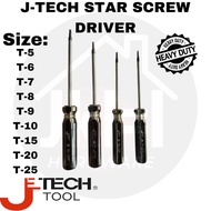 (HEAVY DUTY) J-TECH STAR SCREW DRIVER T-5,T-6,T-7,T-8,T-9,T-10,T-15,T-20,T-25 STAR SCREWDRIVER