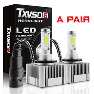 TXVSO8 2PCS D1S D3S LED Car Headlight Fog Bulb 72W 28000LM Super Bright Advanced Lamp Auto 6000K Whi