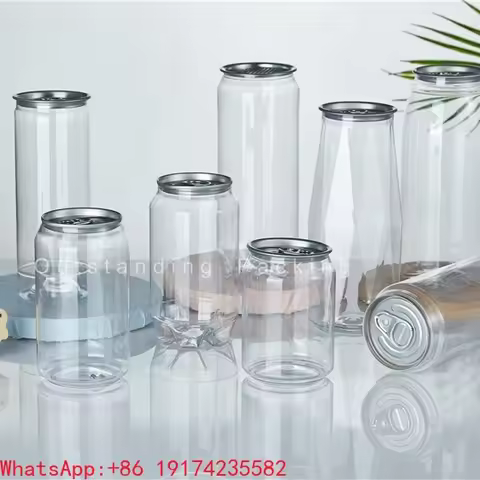 202# 200 pieces 250ml 330ml 500ml 650ml clear Transparent Coffee Bottle Plastic Cup Pet Plastic Soda