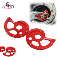 JFG MOTO เฟืองรถจักรยานยนต์ท่องเที่ยว Chain Adjuster Regulator สำหรับ XR200 CRF150F CRF230F CRF230L CRM250 XLR250R XR250R XR 250L XR400R XR600R อลูมิเนียมมอเตอร์ไซด์ Motocross อุปกรณ์เสริมและอะไหล่