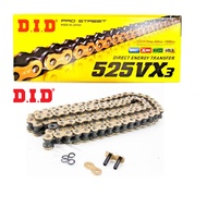 DID 525-120L VX3 Gold Motorcycle Chain
