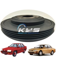 OEM Thailand # CRANK SHAFT TIMING MAIN PULLEY rubber (4PK) # PROTON SAGA 12V, WIRA 1.3/1.5, SATRIA 1