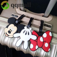 QQMALL Cartoon Luggage Tag, Boarding Pass PVC Airplane Suitcase Tag, Fasion Mickey Information Card 