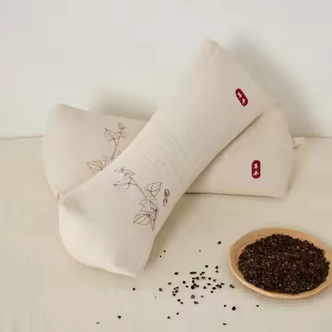neck buckwheat hull cotton and linen triangular pillow buckwheat pillow herbal traction cervical spi