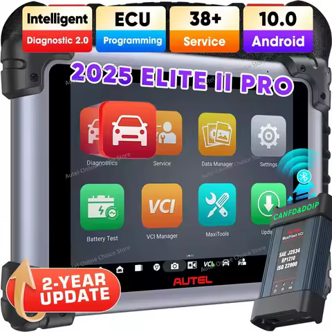 Autel MaxiSYS Elite II PRO Automotive Diagnostic Tools Elite 2 Pro Scanner J2534 ECU Programming Cod