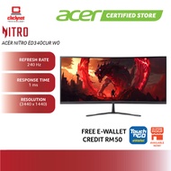 ACER NITRO ED340CUR W0 CURVED GAMING MONITOR-BLACK ( 34" VA WQHD / 240HZ /AMD FREESYNC/ HD MI + DP)