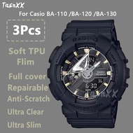 Ultra Clear Slim Screen Protector For Casio Baby-G BA-110 BA-120 BA-130 BA 110 120 130 Watch Soft TPU Repairable Film -Not Glass