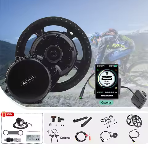 Bafang-Electric Bicycle Conversion Kits, BBS02B, Mid Drive Motor, 68-73mm, 8FUN, 860C, P850C, 600C, 