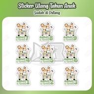 Animal Safari Car Sticker Animal Character Sticker Car Ride Birthday Sticker Already Cut