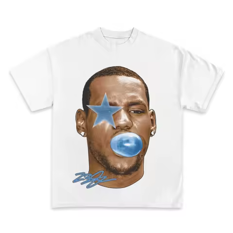 LeBron James Basketball Star T Shirt cotton Women Short Sleeve Tees American Vintage T-shirts Summer