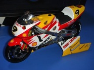 1/12 MINICHAMPS HONDA NSR 500 SHELL RED DEVIL 500cc GP 2001 #9 LEON HASLAM ADVANCE RACING MOTORBIKE 