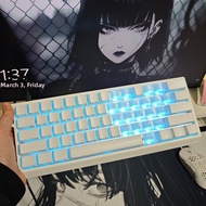 Transparent Side-Engraved Keycaps PBT Heart-Shaped Magnetic Axis Keyboard Full Win60 Tuning Fire G87