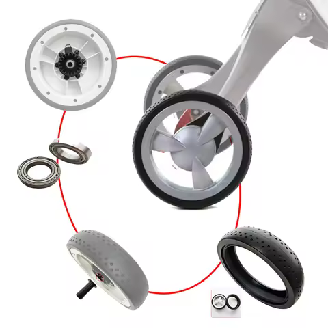Stroller Accessories For Stokke Xplory V3 V4 V5 Dsland Pushchair Rear Wheel Tire Brake Disk Bearing 