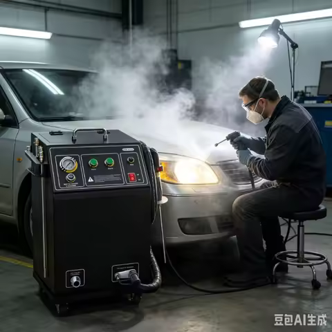 Industrial Mold Injection Cleaner Dry Ice Blasting Machine Car Engine Carbon Removal Portable CO2 Bl