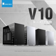 Jonsbo V10 Series Mini ITX Aluminum Alloy PC Case BLACK / SILVER