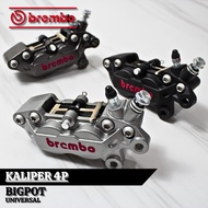 Bigpot 4 Piston Caliper 3013 Big Pot Caliper 4p Axial Universal Right Caliper for All Motorcycles