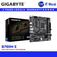 Gigabyte B760M E Motherboard | Intel LGA1700 / DDR5 / PCIe 4.0 / Dual M.2 / mATX | itw