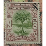 Setem State of North Borneo Three Cents (N10)