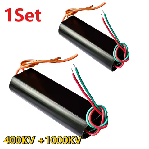 2pcs/set 400KV+1000KV High Voltage Generator Module DC 3-6V Boost Step Up Power Module 400000V 10000