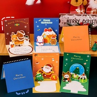 Christmas Card Creative 3D Cartoon Christmas Greeting Card / Wishes Cards / Festival Cards
