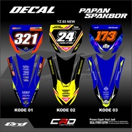 Yz 85 New Front Fender Number Plate Stickers Yz85 New Custom Yz85 Stickers