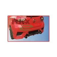 Perodua Myvi VVTi 3rd Gen (2018) DRIVE 68 Rear Back Bumper Skirt With 2 Pieces Exhaust PU Bodykit - 