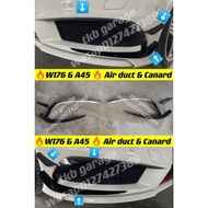 Mercedes W176 A45 bumper air duct Canard