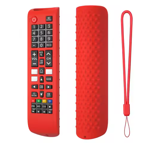 Silicone Protective Cover Shockproof Protective Controller Sleeve Skin with Lanyard TV Remote Contro