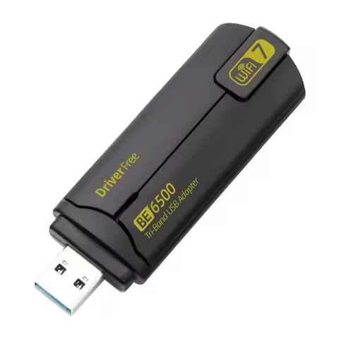 BE6500 Wifi 7 USB Adapter 6500Mbps Tri-Band 2.4G/5G/6G USB3.0 Adaptador Wireless Network Card Wifi R