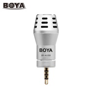 BOYA BY-A100 Mini Omni Directional Condenser Microphone 3.5mm TRRS Connenction for iPhone iPad iPod