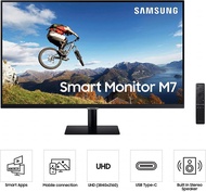 SAMSUNG M7 LS32BM700UEXXT Series 32" 4K UHD (3840x2160) Smart Monitor &amp; Streaming TV, Netflix, HBO, Airplay, BT, Speaker, Wireless Display