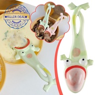 1/3/frog Spoon Gift Ceramic Handmade Dessert Coffee Stir Spoon N7m1